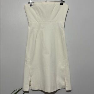 Zac Posen Strapless Cream Dress